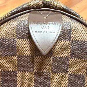 Louis Vuitton Brown Checkered Duffel Bag